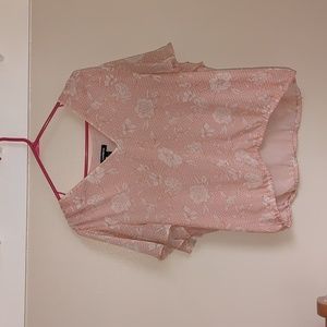 Blush Floral blouse from Express